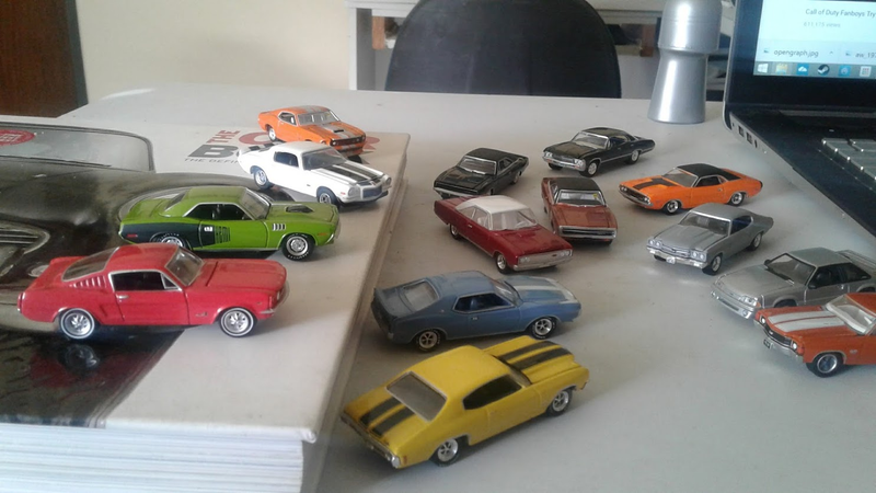 Illustration for article titled Greenlight Muscle car collection and possible signs of addiction.